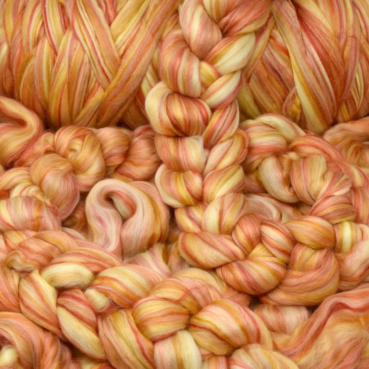 Merino Silk Luxe Tonal Designer Blend. Superfine Merino, Mulberry Silk, Tussah Silk. Top Roving for Spinning or Felting.